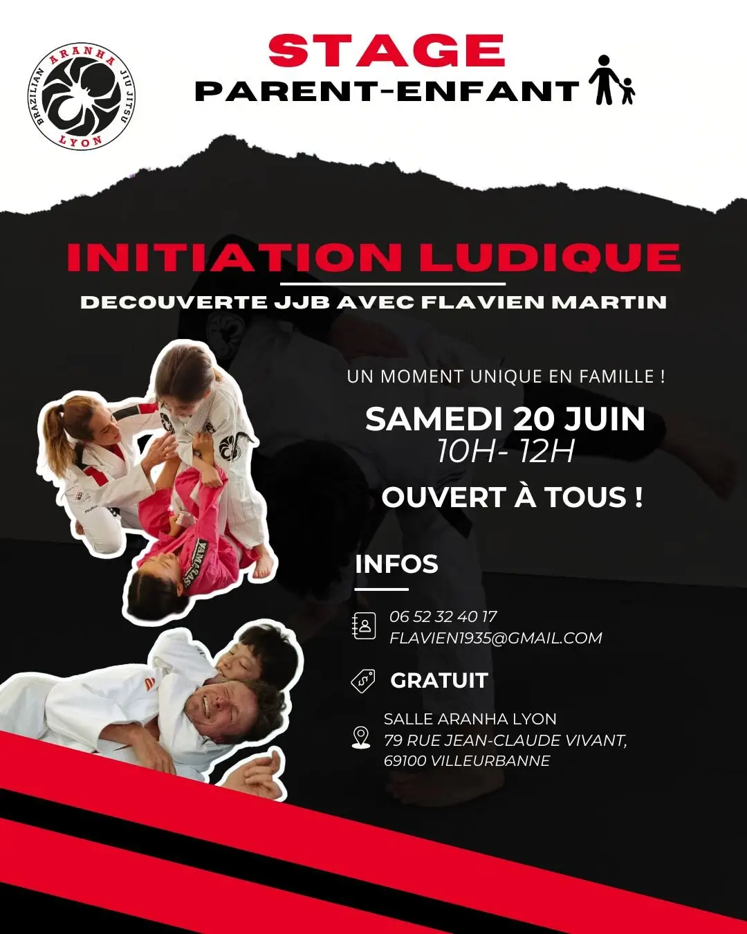 Affiche : Stage parent-enfant