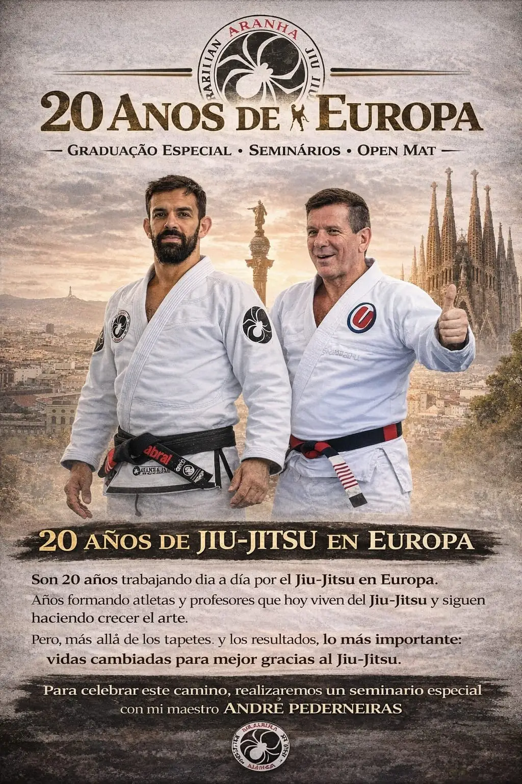 Affiche : Célébration des 20 ans de Yan Cabral en Europe