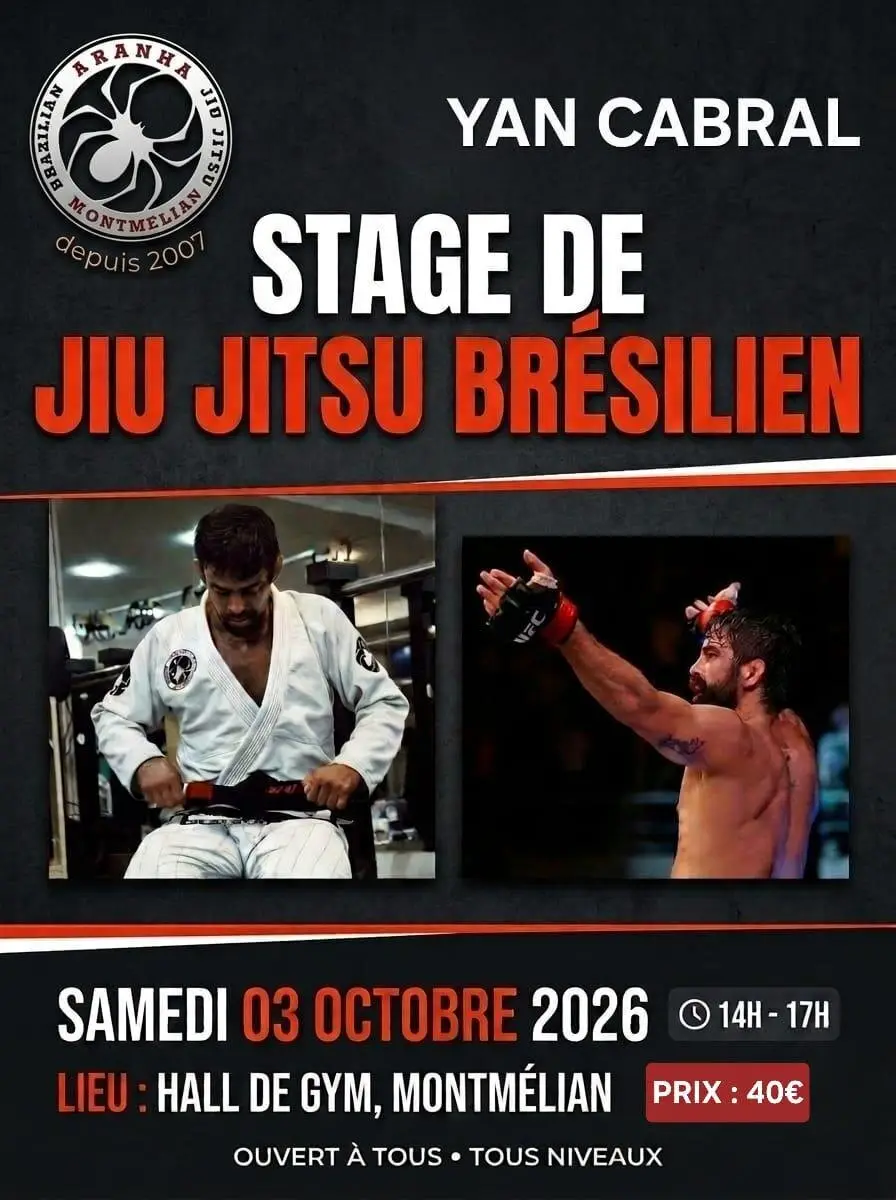 Affiche : Stage Yan Cabral + open mat
